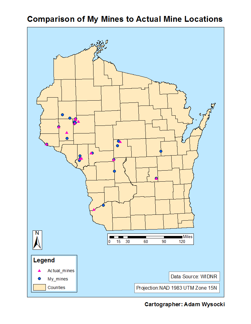 Wisconsin Mining Map Geog 337: Geographic Information Systems II