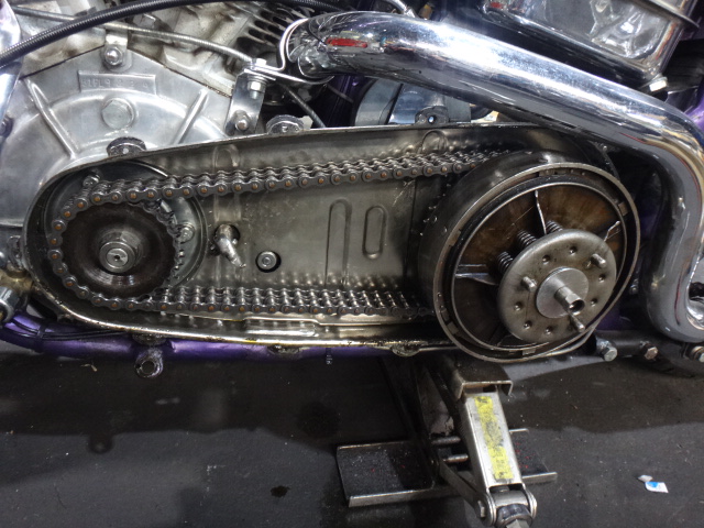 サンダンス プライマリーチェーン交換＆各シール交換。