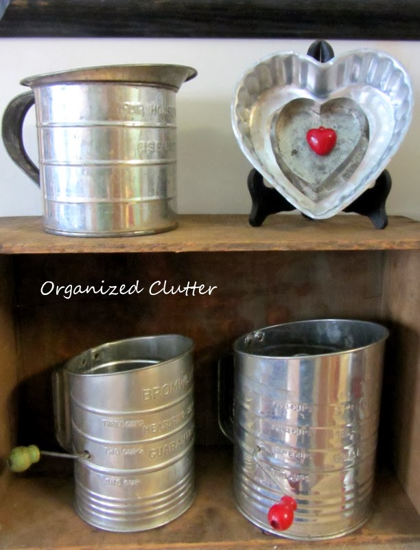 Easy Valentine's Day Decor with Thrift Shop Hearts www.organizedclutterqueen.blogspot.com