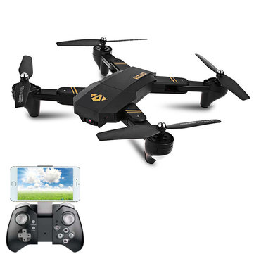 VISUO RC Drone: Foldable Quadcopter With Wide Angle High Definition Video Camera