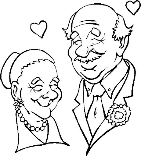 colorear adultos mayores