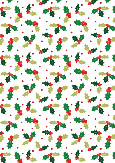 Free Craft Designs: Free Christmas Holly Scrapbook Paper Printable