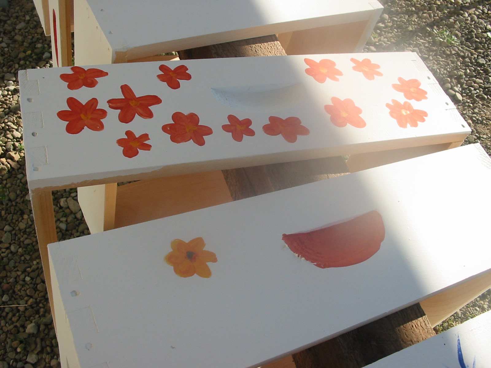 Fitzgerald's Family Farm Painting Bee Boxes