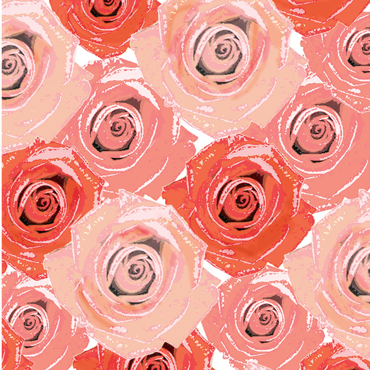 Illustrated lines roses fabric inspiration Illustrated lines roses fabric inspiration