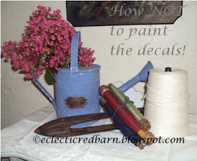 Eclectic Red Barn: How NOT to paint decals