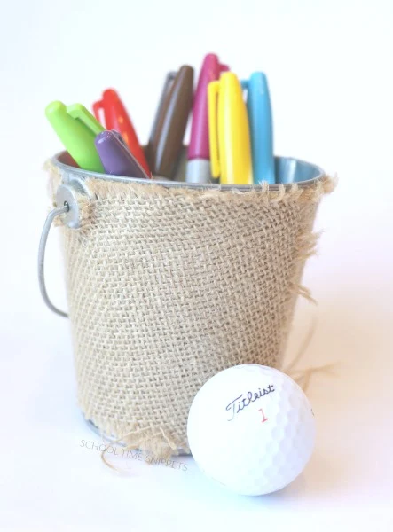 kid made colored golf balls gift idea