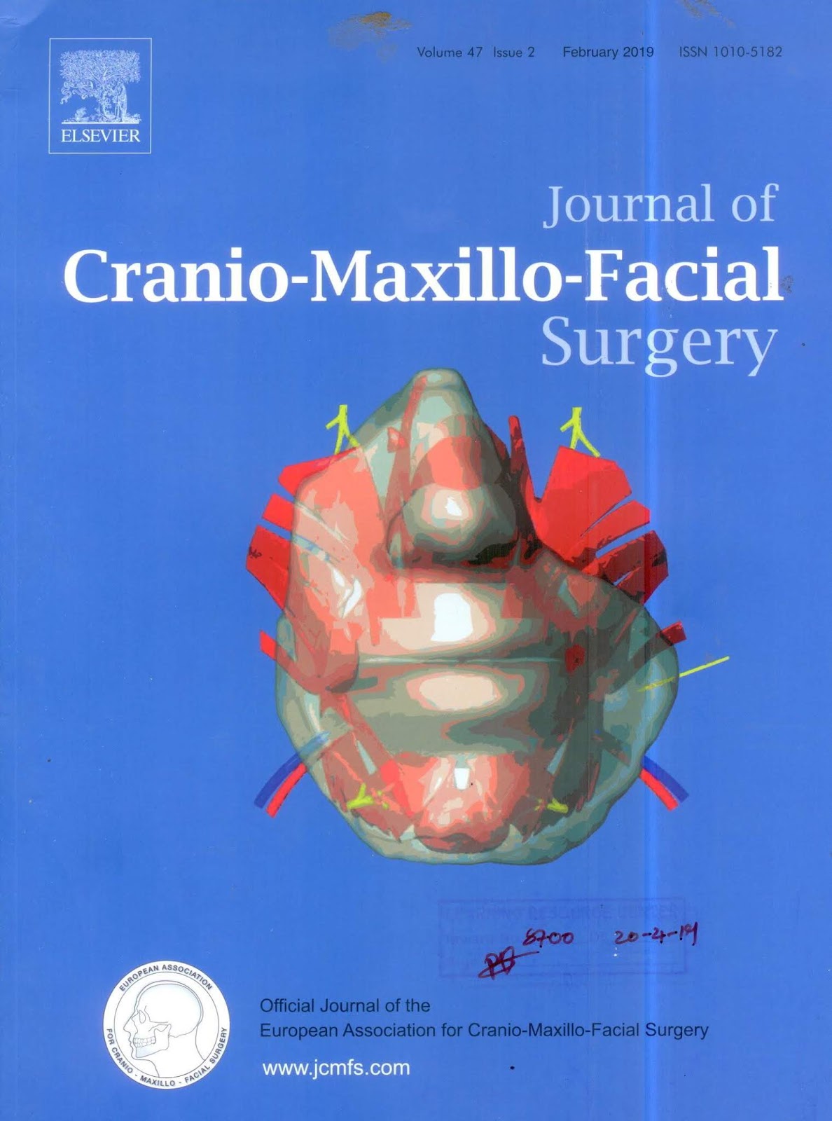 https://www.sciencedirect.com/journal/journal-of-cranio-maxillofacial-surgery/vol/47/issue/2