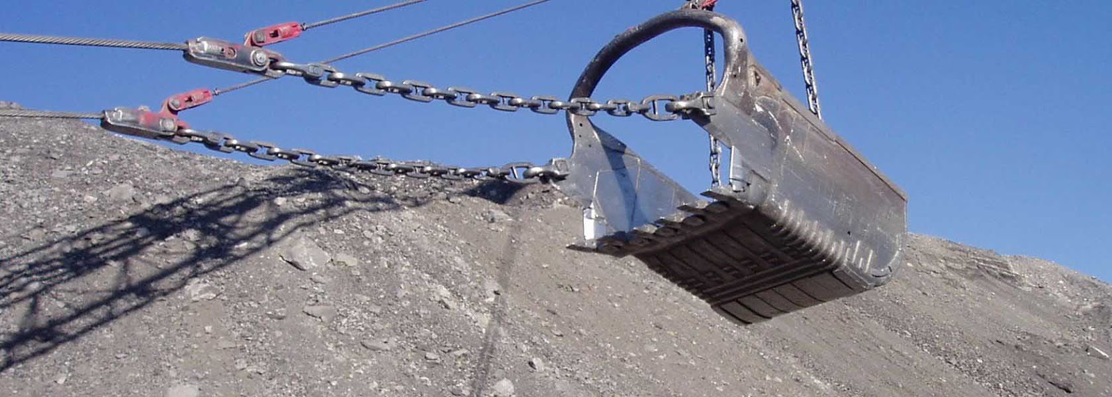 Dragline heavy duty rigging,drag hitch, trunnion links, drag chain