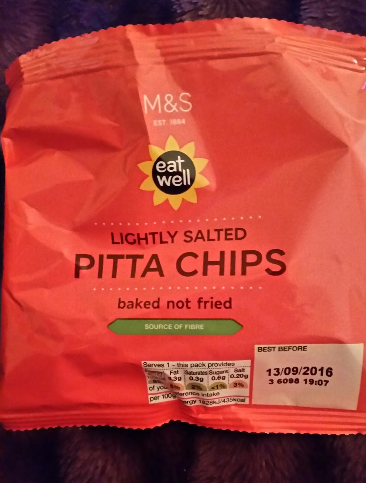 Trust Me Treats Marks & Spencer's Lightly Salted Pitta Chips review