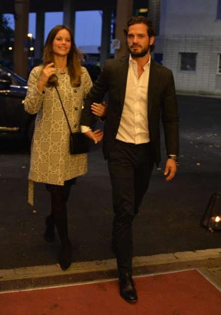 Prince Carl Philip of Sweden and Princess Sofia Hellqvist of Sweden attended a charity concert in Stockholm