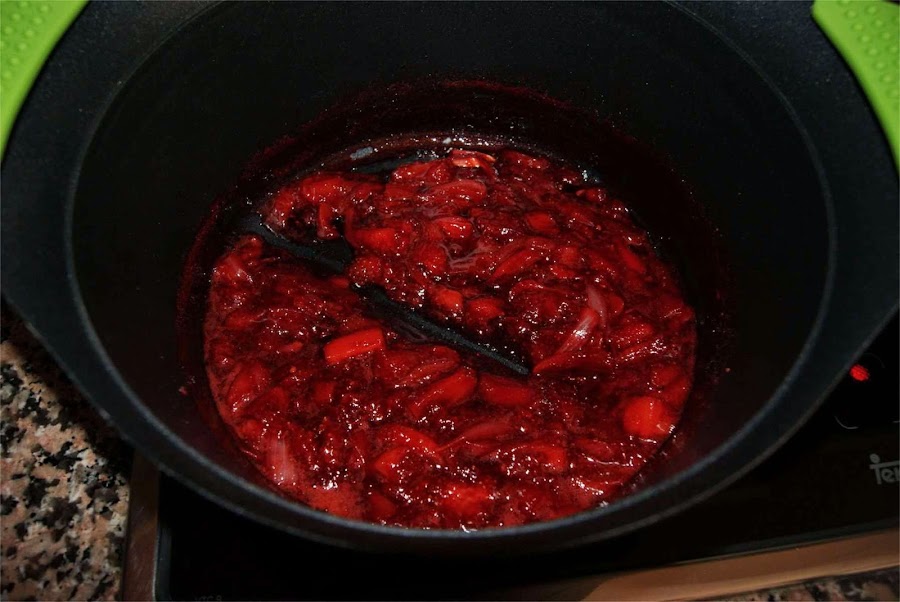 cerdo con chutney de fresas paso 2