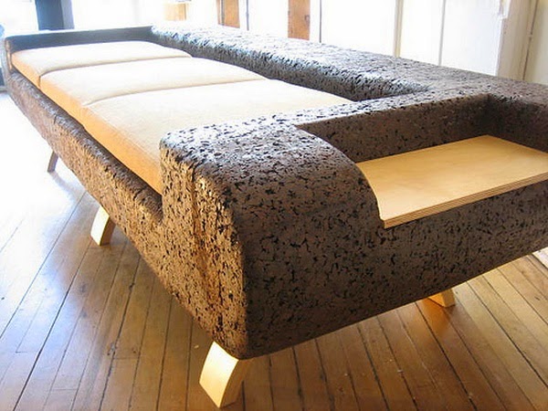 Original furniture with cork