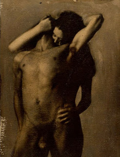 woman and men in an embrace