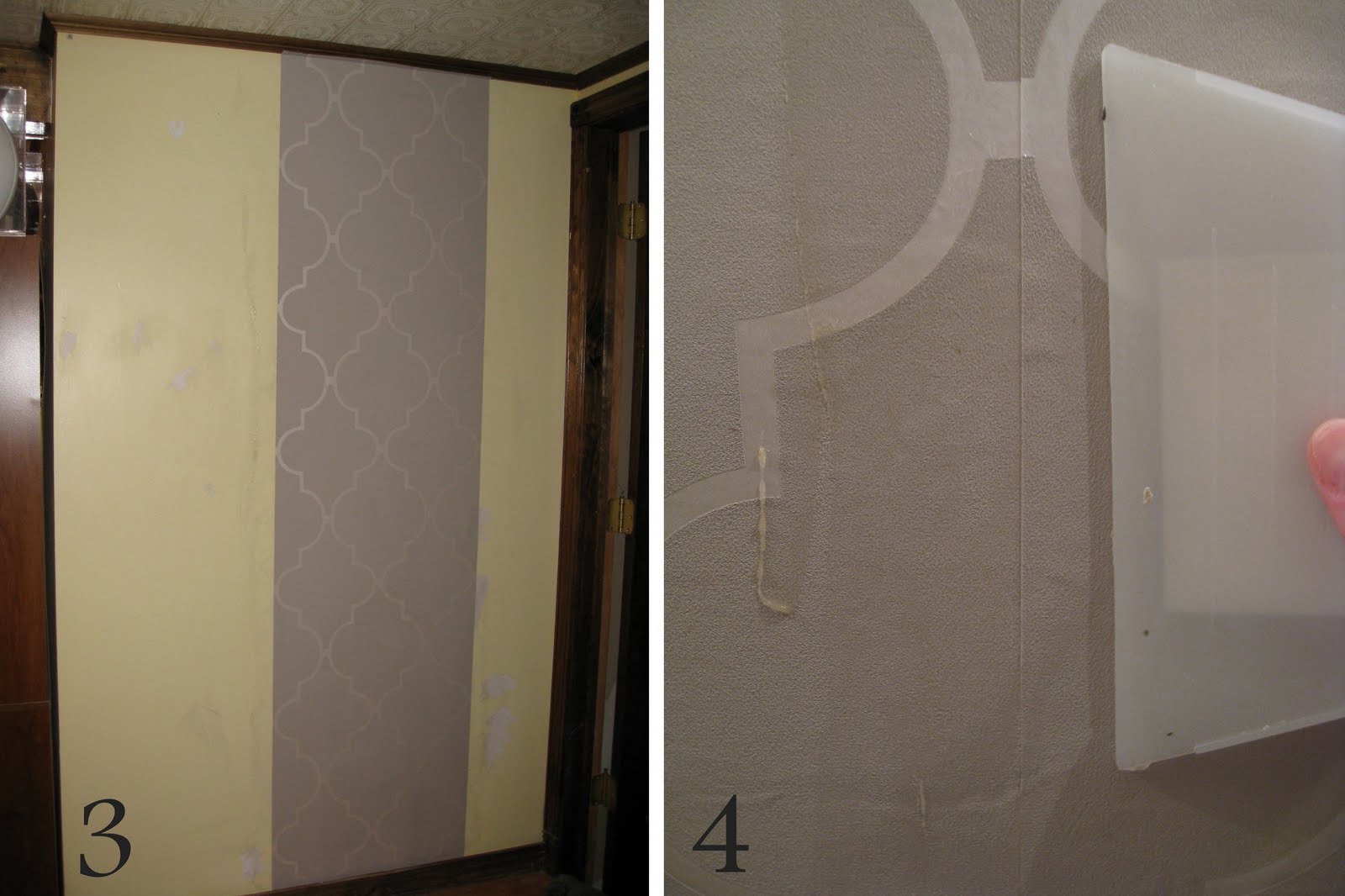 Step 3: You're ready to apply the wallpaper to the wall.