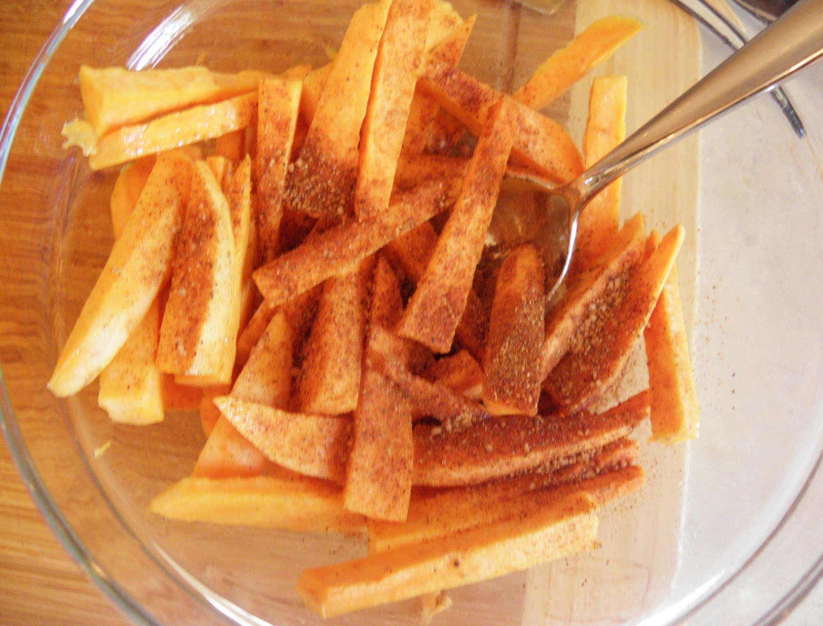 The Cozy Little Kitchen Spiced Sweet Potato Fries & Homemade Apple Butter