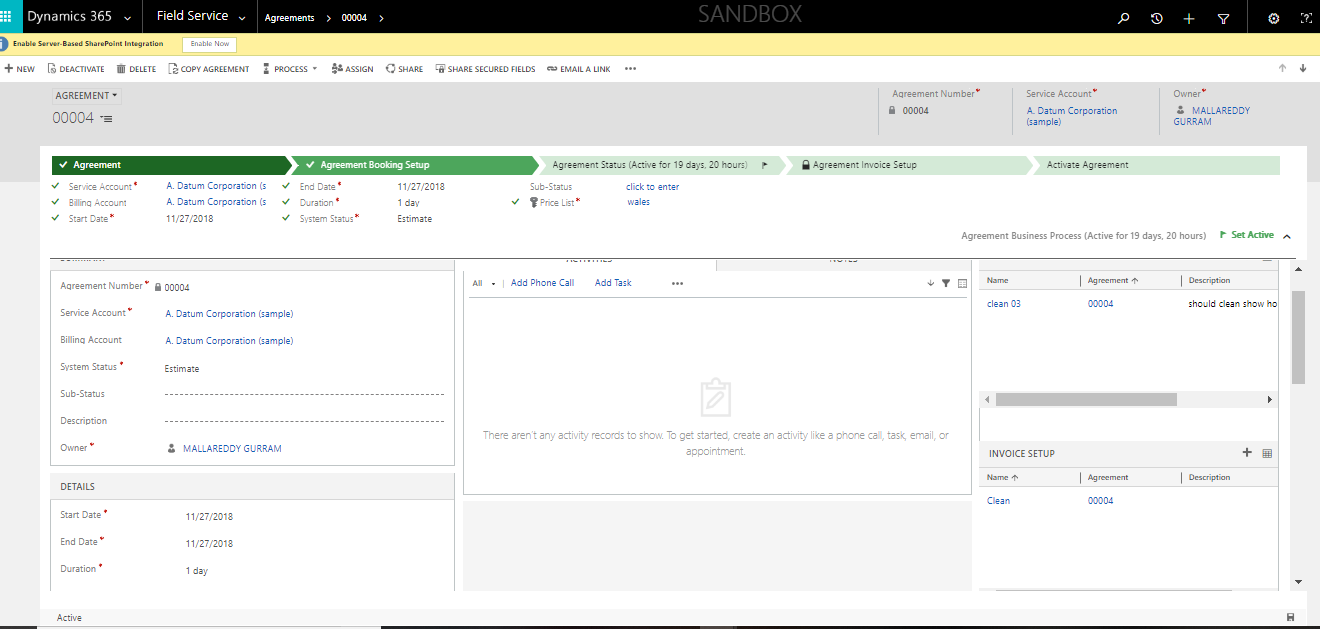 What are Agreements in Microsoft Dynamics 365 Field Service uk365guy