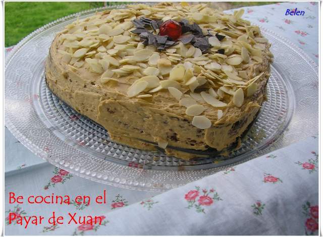 Tarta De Moka Y Almendra
