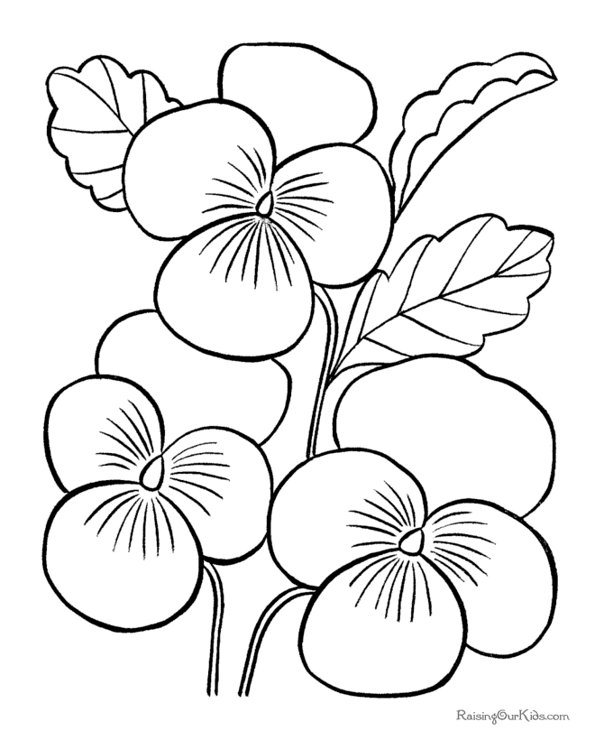 l flower coloring pages - photo #49