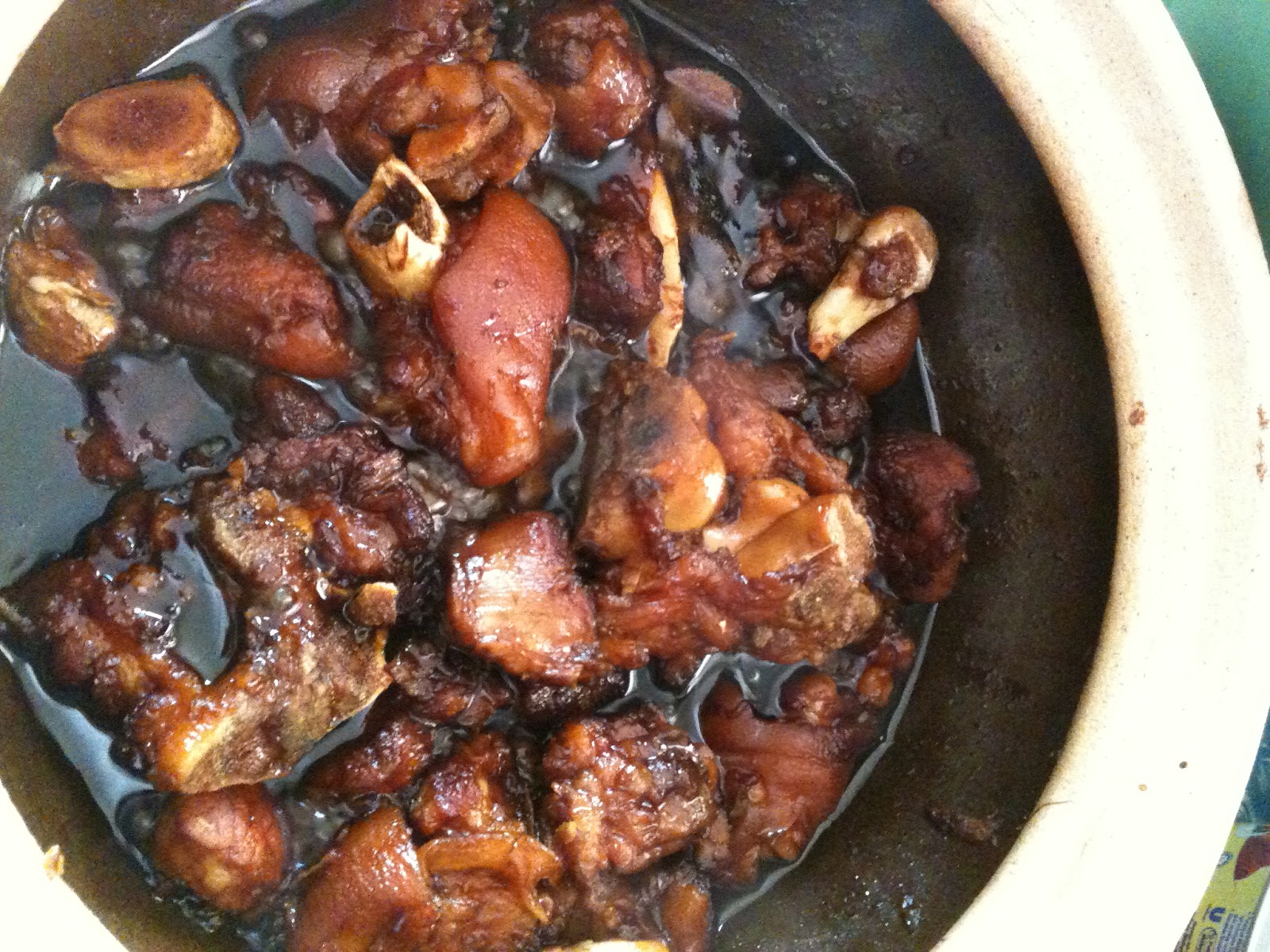 the walk into parenthood Pork Leg Vinegar, anyone?