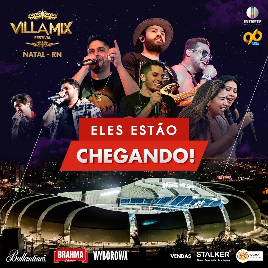 Villa Mix Natal terá seis shows com sucessos do sertanejo e forró