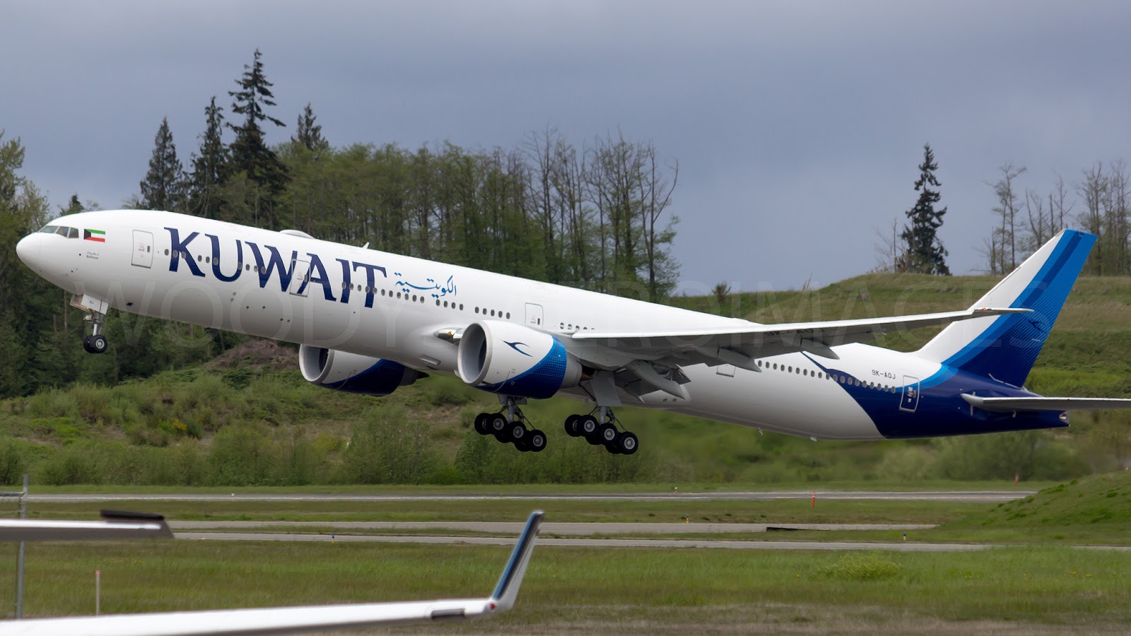 Puget Sound Boeing Test Flights 9KAOJ B777300ER Kuwait Airways