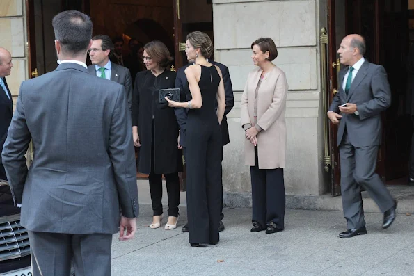 King Felipe of Spain and Queen Letizia of Spain attend the tribute to US filmmaker Francis Ford Coppola at the Jovellanos Theatre in Gijon