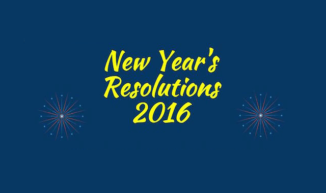 New Year's Resolutions 2016 
