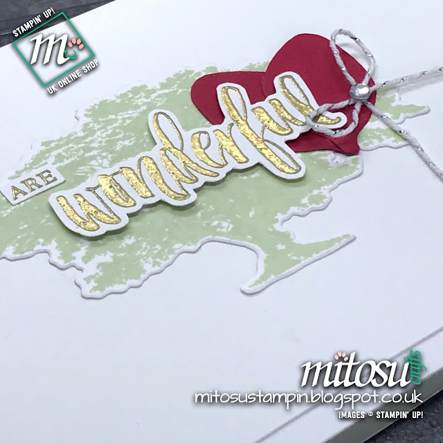 Stampin' Up! Rooted In Nature SU Handmade Card Idea. Order Craft Products from Mitosu Crafts UK Online Shop