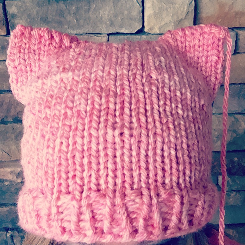 Loom Knitting by This Moment is Good!: Pussy Hat Project For Loom  Knitters(Free Pattern)