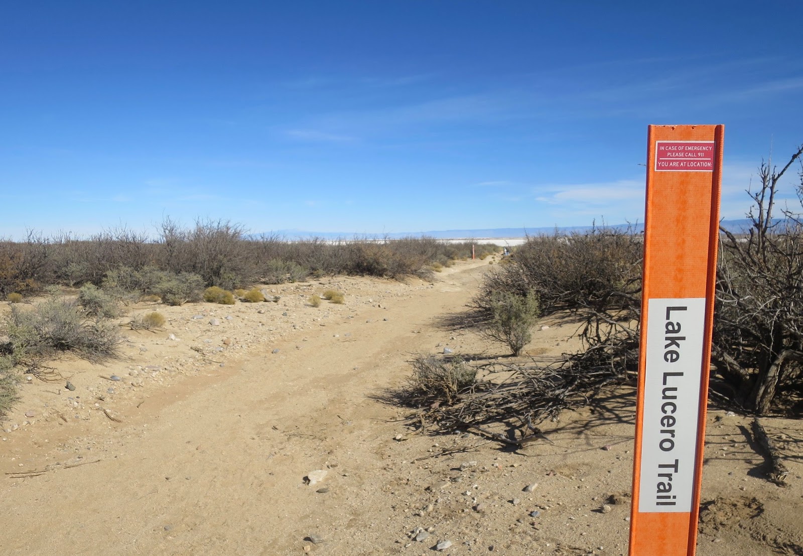 Rambling Hemlock Lake Lucero in White Sands National Monument