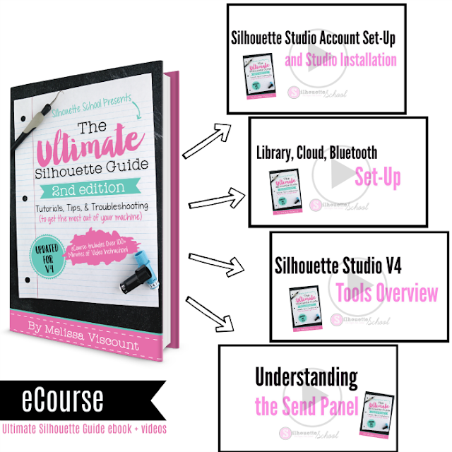 Ultimate silhouette guide review, silhouette studio guide for v4, silhouette studio v4 book, silhouette studio help, silhouette cameo 4 ebook, silhouette cameo help