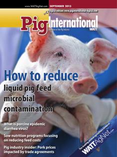 Pig International. Nutrition and health for profitable pig production 2013-05 - September 2013 | ISSN 0191-8834 | TRUE PDF | Bimestrale | Professionisti | Distribuzione | Tecnologia | Mangimi | Suini
Pig International  is distributed in 144 countries worldwide to qualified pig industry professionals. Each issue covers nutrition, animal health issues, feed procurement and how producers can be profitable in the world pork market.
