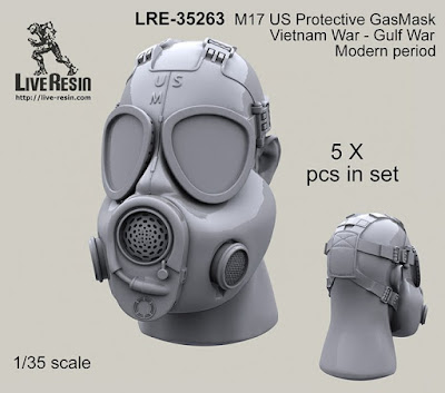 Live Resin 1/35 LRE-35267 M17 US Protective GasMask 4 