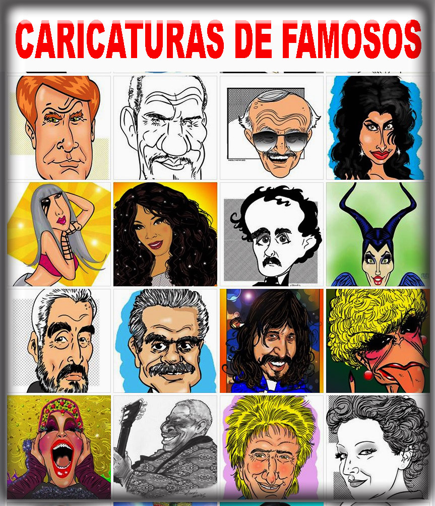 Caricaturas de famosos Marcelo Martins caricaturista