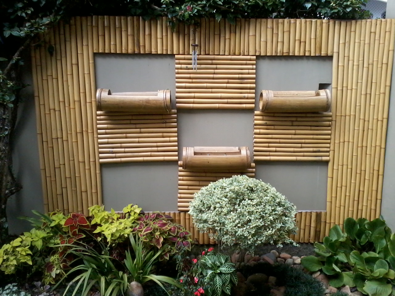 Vida Bambu Curitiba PR. Jardim vertical em bambu