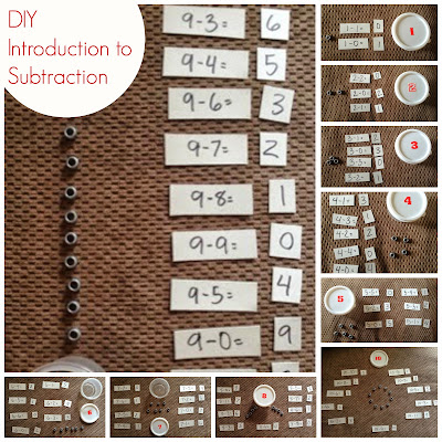 Introduction to DIY Beginner Montessori Subtraction