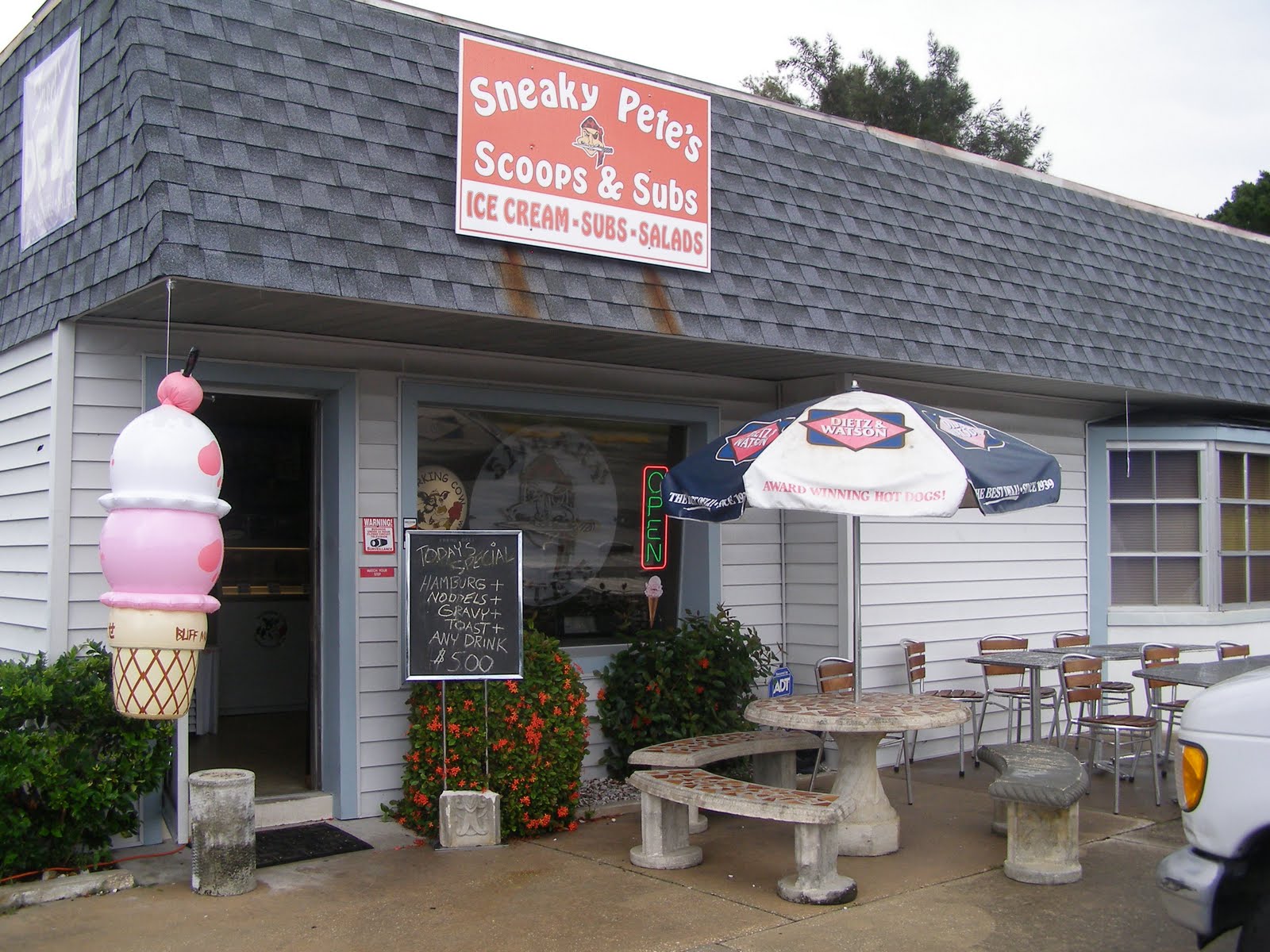 Tampa Bay Locavore Sneaky Pete's Scoops and Subs