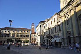 The Piazza Gramsci in the heart of Novara