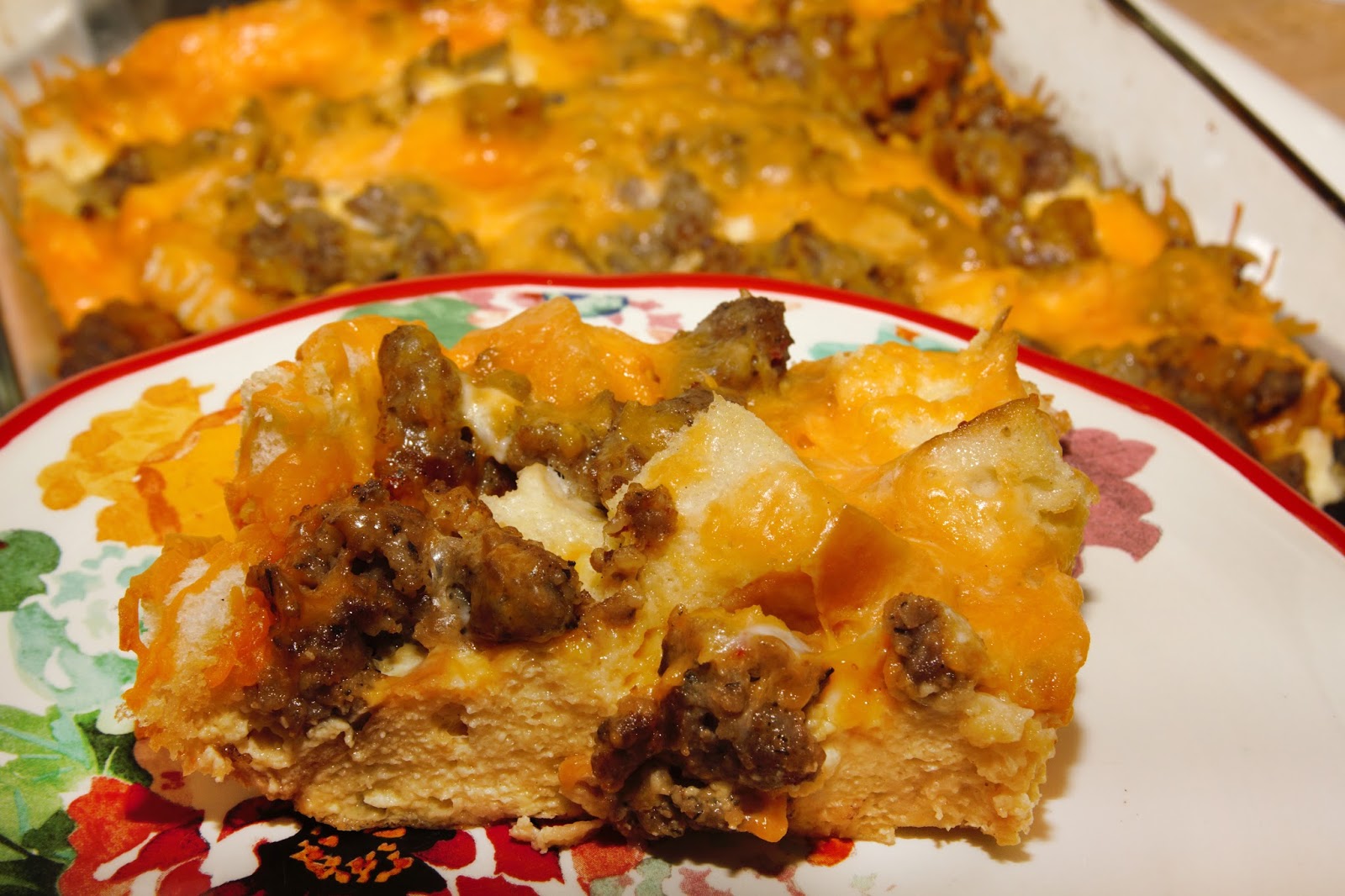 For the Love of Food Overnight Bread Pudding Breakfast Casserole