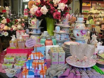 gift shop display at Filoli in Woodside, California