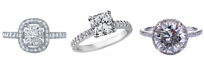 small and elegant diamond engagement rings 