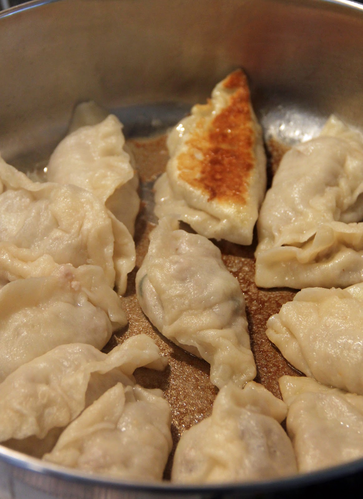 Jo and Sue Japanese Pork And Mushroom Gyoza With Beet and Carrot Slaw