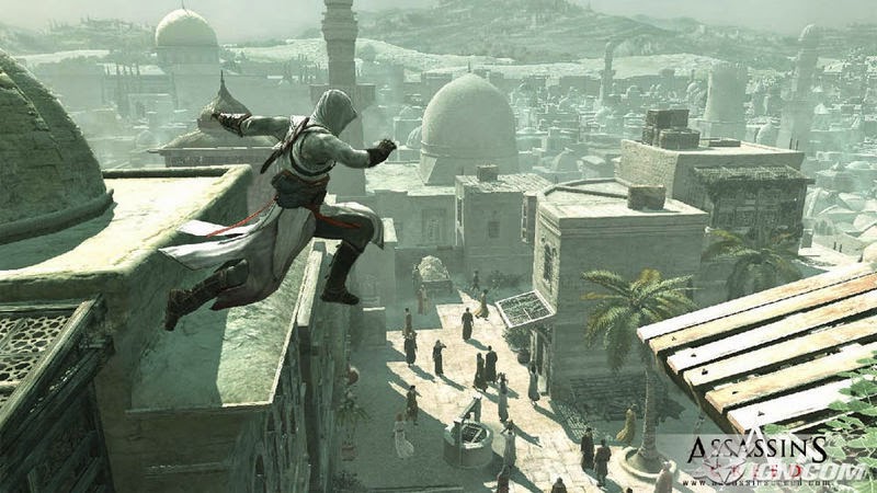 La representación del pasado en la saga Assassin's Creed: reflexiones desde la perspectiva de una gamer e historiadora (I) - Altaïr haciendo parkour sobre los tejados del Damasco de Saladino 
