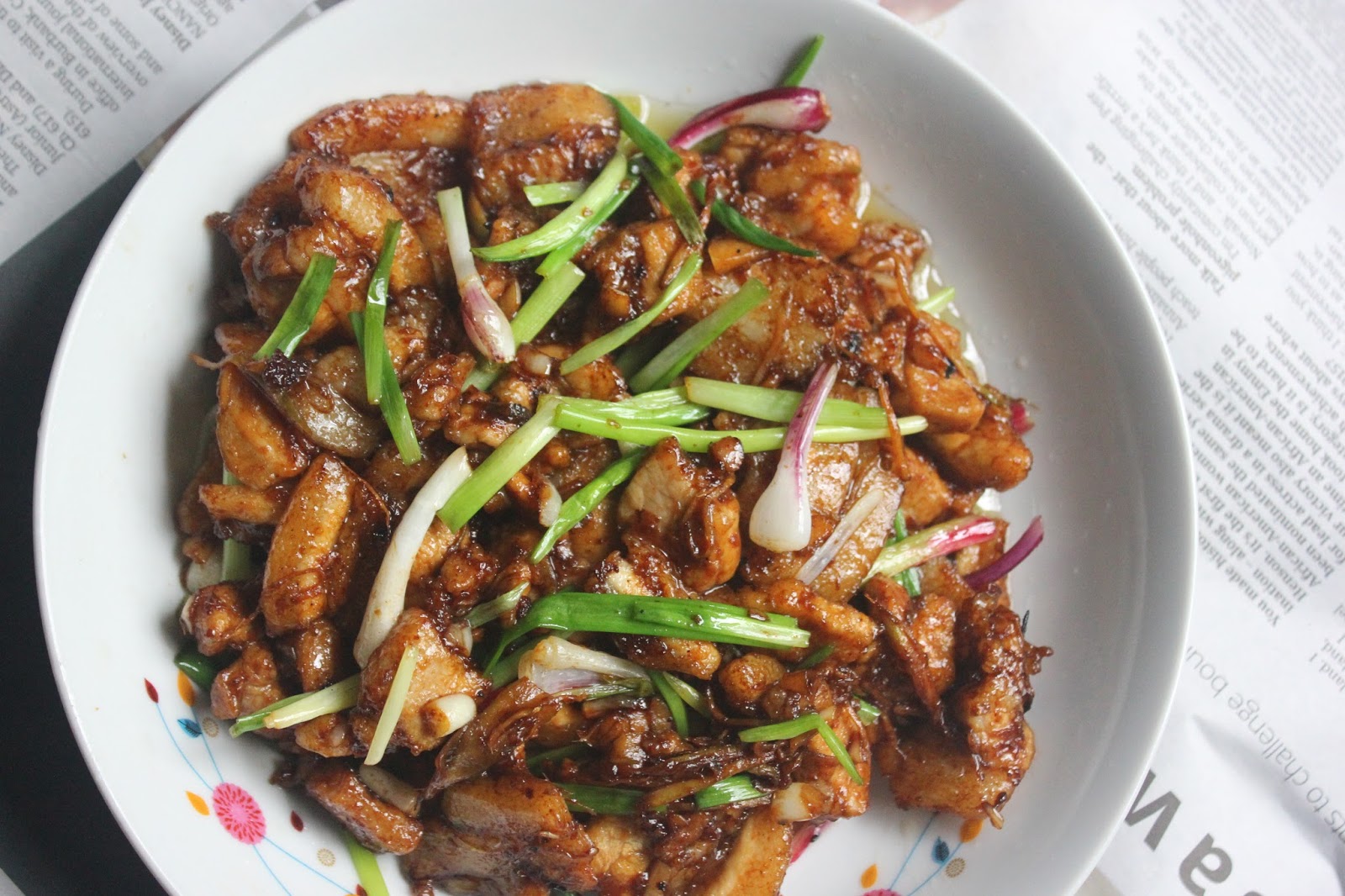 The Morning After PORK STIR FRY WITH GINGER AND SPRING ONION