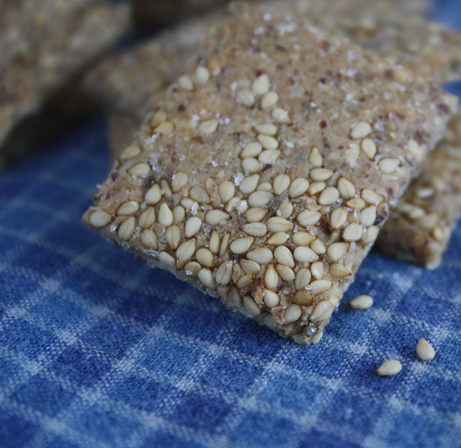 Adaptive Cooking Grainless Sesame Seed Crackers