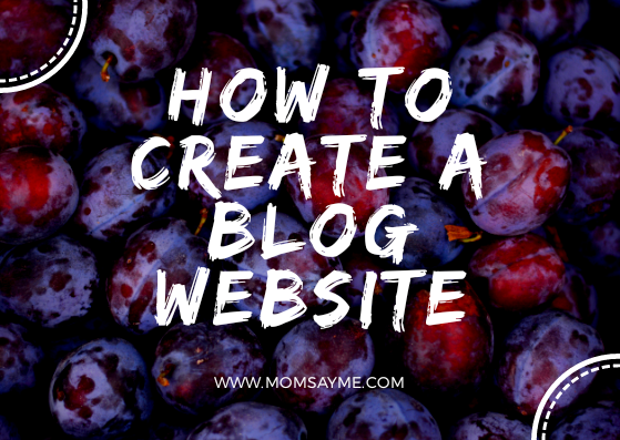 How to create a blog website