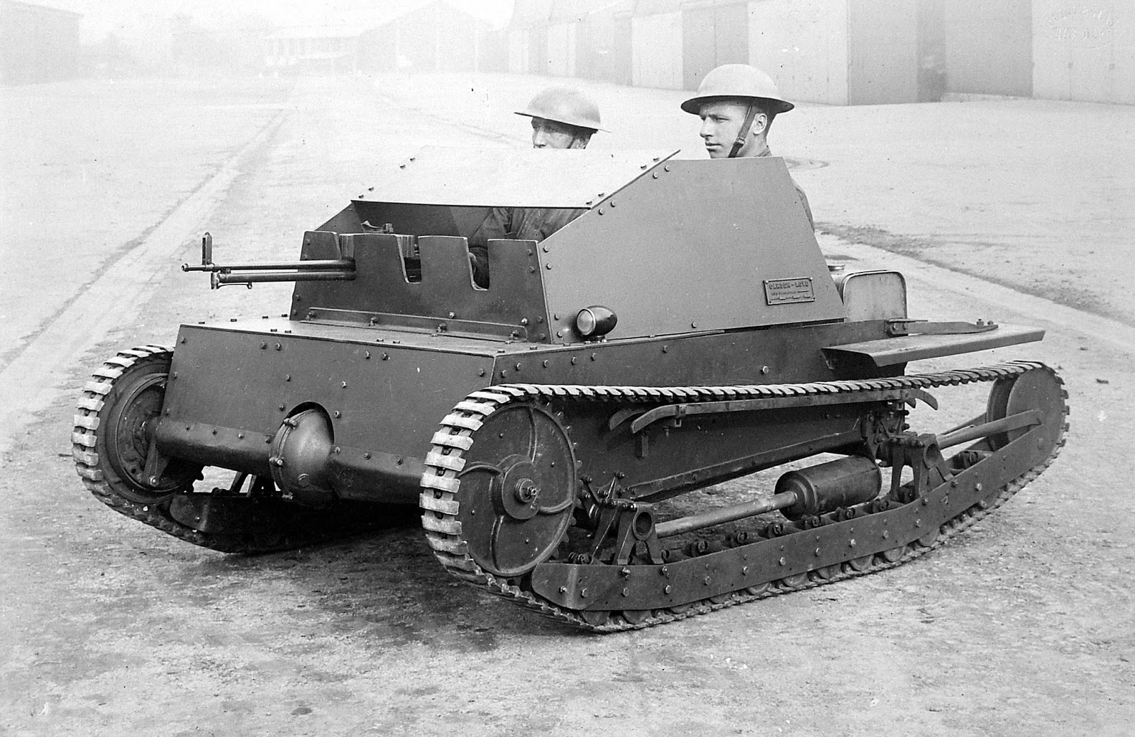 Interwar Tank Development Carden Loyd two man tank, 1926