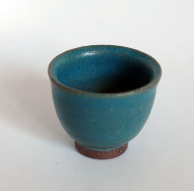Japanese tea cup in blue