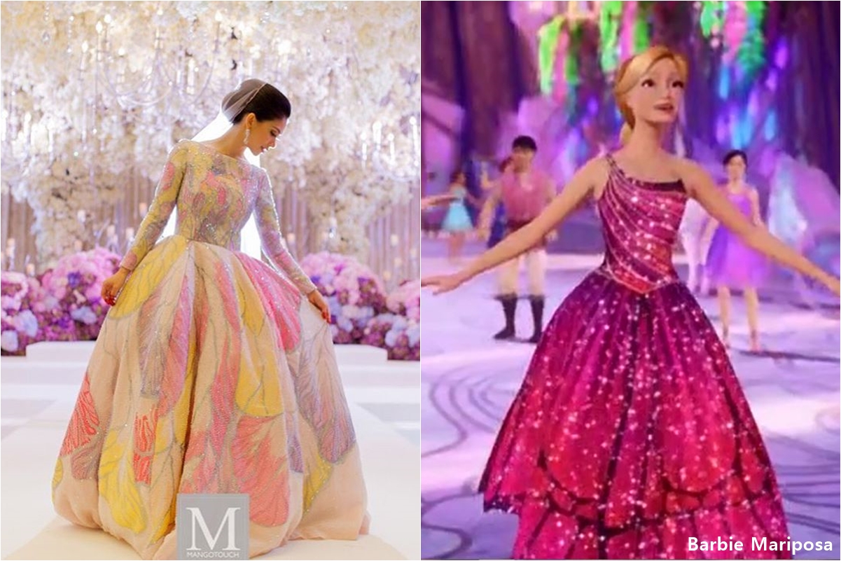 barbie gaun dress