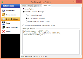 Image shows the OutDisk FTP addon settings page.